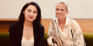 Lubomila Jordanova (CEO von Plan A, links) und Julie Kainz (Partner bei Lightspeed Venture Partners)
